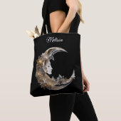 月の美しい顔 トートバッグ (クローズアップ)