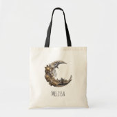 月の美しい顔 トートバッグ (正面)