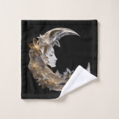 月の美しい顔 バスタオルセット (ウォッシュタオル)