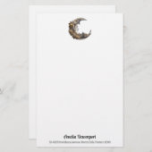 月の美しい顔 便箋 (正面/裏面)