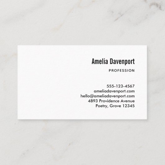 月の美しい顔 名刺 (裏面)