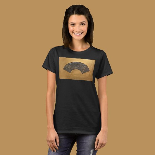 月の色彩の鮮やか海の印象派のファン。 Tシャツ