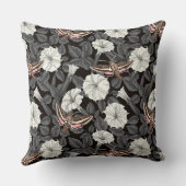 月の花とスフィンクスの蛾2 クッション (裏面)