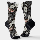 月の花とスフィンクスの蛾2 ソックス (傾斜あり)