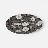 月の花とスフィンクスの蛾2 ペーパープレート (アングル)