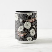 月の花とスフィンクスの蛾2 マグカップ (中央)