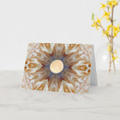 月の花カード カード (黄色い花)