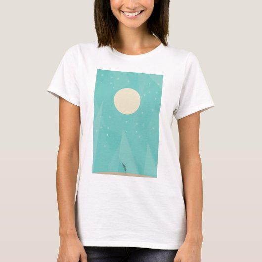 月の花 Tシャツ (正面)