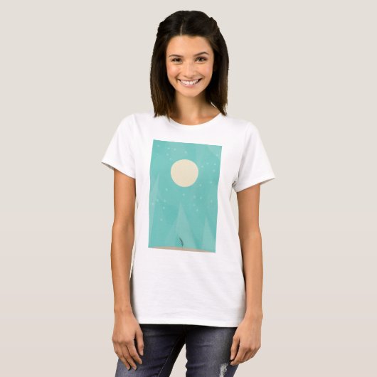 月の花 Tシャツ (正面フル)