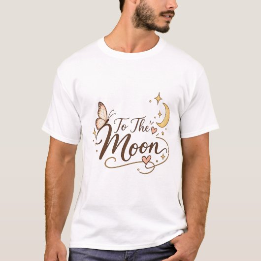 月の花Tシャツ Tシャツ (正面)