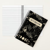 月の蛾とヘビ ノートブック (内側)