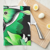 月の蛾の夜 キッチンタオル (四つ折り)