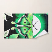 月の蛾の夜 バスタオルセット (ハンドタオル)