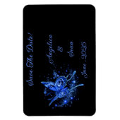 月の蛾の魔法の結婚式は日付を保存する！ マグネット (縦)