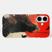 月の蛾の魔法の電話ケース Case-Mate iPhoneケース (裏面 (横))