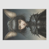 月の蝶の乙女のデコパージュ 薄葉紙 (正面)