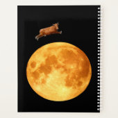 月の螺旋上のノート プランナー手帳 (裏面)