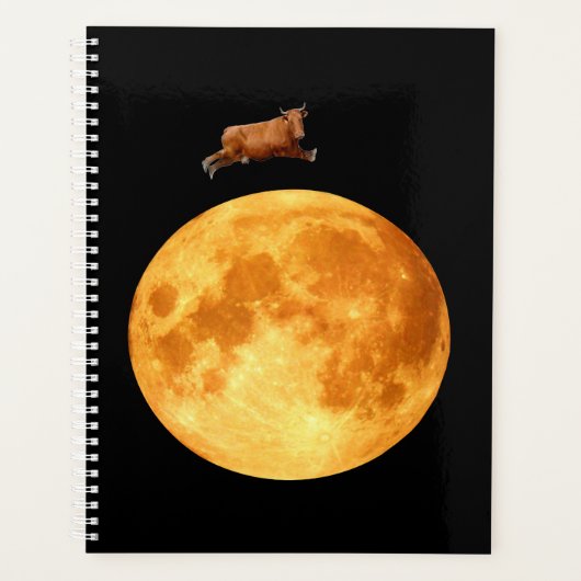 月の螺旋上のノート プランナー手帳 (正面)