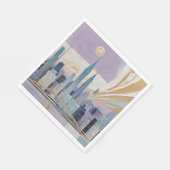 月の街並 スタンダードランチョンナプキン (角)