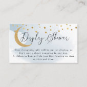 月の表示シャワーカードの上の青 エンクロージャーカード (正面)