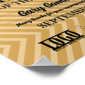 月の表示証明書の従業員 ポスター (角)