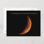 月の裏側からのご挨拶 ポストカード (正面/裏面)