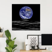 月の裏側からの地球 ポスター (ホームオフィス)
