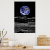 月の裏側からの地球 ポスター (キッチン)