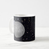 月の裏側 宇宙の星空 コーヒーマグカップ (正面左)