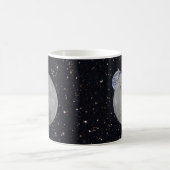 月の裏側 宇宙の星空 コーヒーマグカップ (中央)