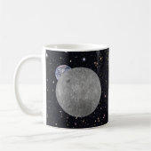 月の裏側 宇宙の星空 コーヒーマグカップ (左)