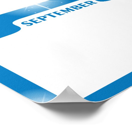 月の複数の従業員の写真の表示投稿 ポスター (角)