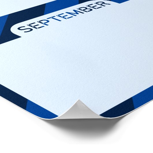 月の複数の従業員の写真の表示投稿 ポスター (角)