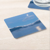 月の設定 |シーベック（ワシントン州） スクエアペーパーコースター (アングル)