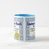 月の証明書のマグの従業員 マグカップ (中央)