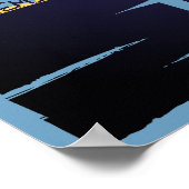 月の認識の写真表示従業員 ポスター (角)