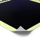 月の認識の写真表示従業員 ポスター (角)