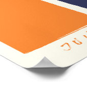 月の認識の写真表示従業員 ポスター (角)