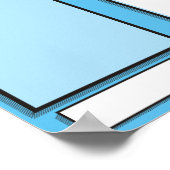 月の認識写真ディスプレイの従業員 ポスター (角)