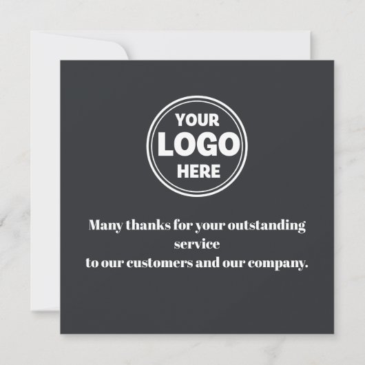 月の認識審査カードの従業員 招待状 (裏面)