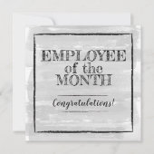 月の認識審査カードの従業員 招待状 (正面)