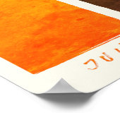 月の認識方法の写真の表示従業員 ポスター (角)