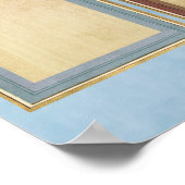 月の認識表示の写真の従業員 ポスター (角)