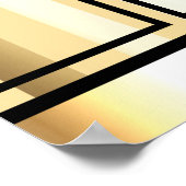 月の認識表示の写真の従業員 ポスター (角)