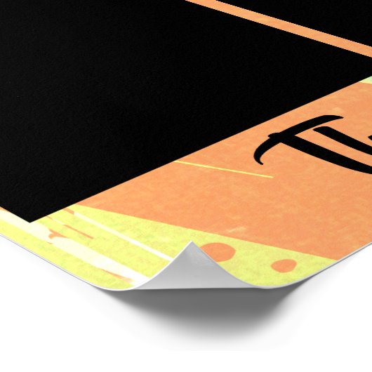 月の認識表示の写真従業員 ポスター (角)