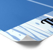 月の認識表示の写真従業員 ポスター (角)