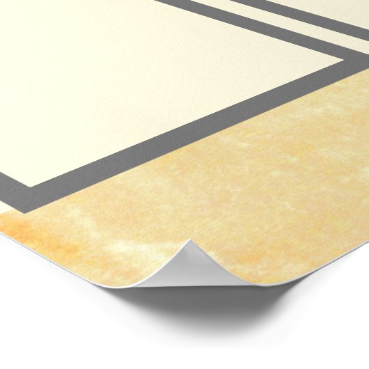 月の認識表示の写真従業員 ポスター (角)