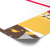 月の認識表示の写真従業員 ポスター (角)