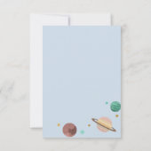 月の誕生日パーティーへの招待 招待状 (裏面)