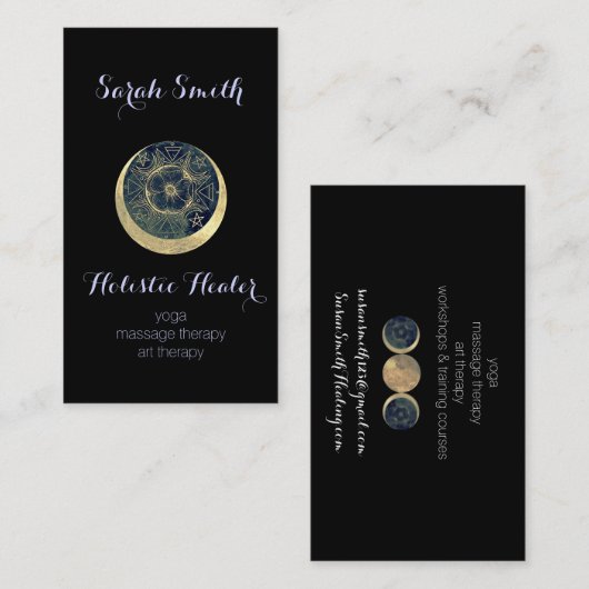 月の護符の名刺 名刺 (正面/裏面)